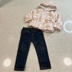 Kids Outfit POLO Skinny Jeans and PENELOPE MACK Spring Jacket Size 2T